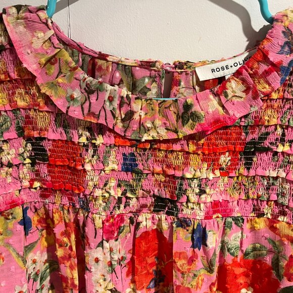 Rose + Olive Floral Blouse - Picture 2 of 6